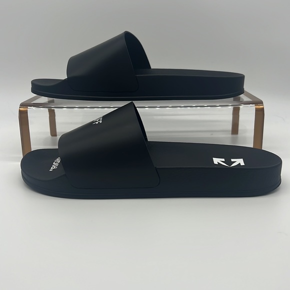 Off-White NWB Off Stamp Logo Sliders Black/White - Picture 4 of 16